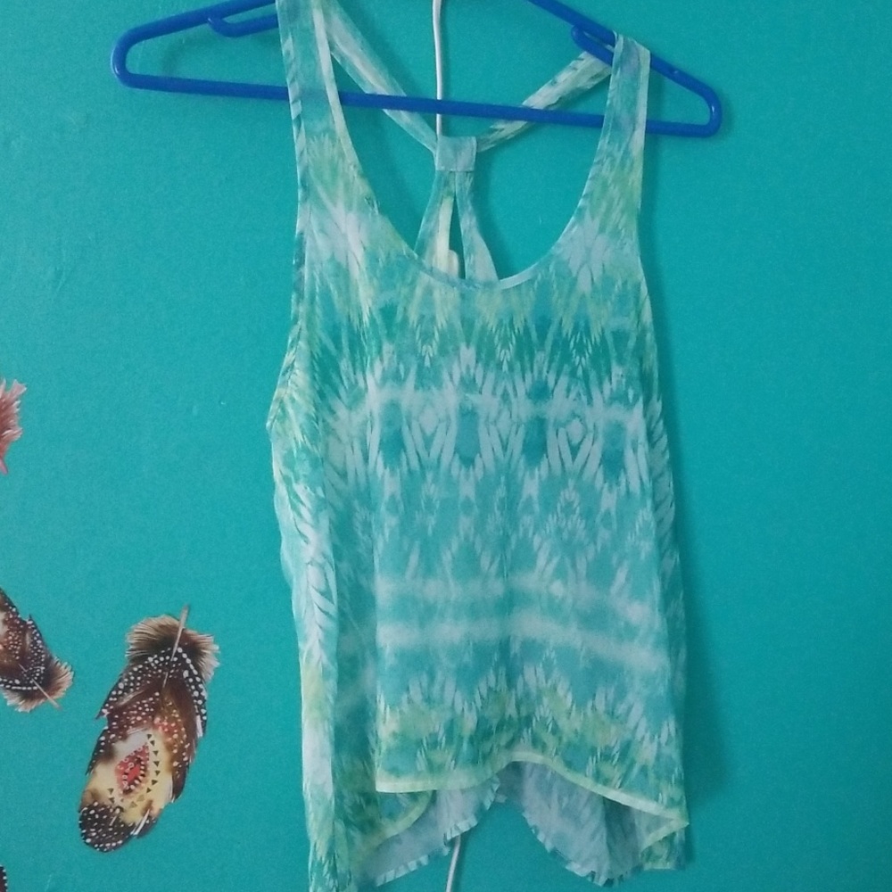 Sheer tank top